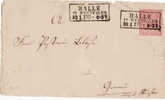 2135# NORDDEUTSCHER BUND GANZSACHEN Obl HALLE IN WESTFALEN 1870 DEUTSCHLAND LETTRE COVER - Lettres & Documents