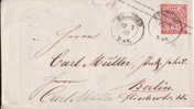 2144# NORDDEUTSCHER BUND GANZSACHEN Obl HEREFORD 1868 RHENANIE WESTPHALIE Nach BERLIN DEUTSCHLAND LETTRE COVER - Entiers Postaux