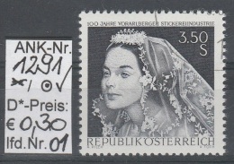 24.5.1968 - SM  "100 Jahre Vorarlberger Stickereiindustrie" -  O Gestempelt  -  Siehe Scan  (1291o 01-07) - Gebruikt