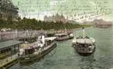 LONDON  -  THAMES  EMBANKMENT  -  1905  -  ( Traces Pliures  ) - River Thames