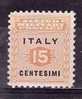 1943 - OCCUPAZIONE ANGLO-AMERICANA (SICILIA) - TL - N.1 - VAL. CAT. 2.00€ - Occup. Anglo-americana: Sicilia