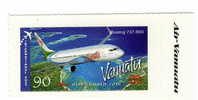 Vanuatu / Tourism / Airplanes / Boing 737-800 / Self-adhesive Stamp / Planes - Vanuatu (1980-...)
