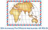 Australia 1981 50th Anniversary Air Mail- UK Presentation Pack - See 2nd Scan - Nuevos