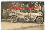 08 - CARTE PHOTO VISUEL RARE & INEDITE - RETHEL - Fetes - Voiture Ancienne Fleurie - Photo Wilmet - Dos Scané - Rethel