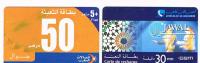 MAROCCO (MOROCCO) - ITISSALAT AL MAGHRIB / JAWAL (GSM RECHARGE) - LOT OF 2 DIFFERENT - USATA (USED) -  RIF. 2537 - Maroc