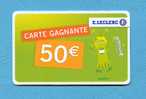 (  4007  ) - Carte Cadeau  E . LECLERC - (  50 €  ) - *** TTBE *** - - Gift And Loyalty Cards