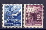 1950 - SASSONE N. 81-82 COMPLETE SET MNH ** - Nuovi