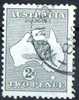 Australia 1913 2d Grey Kangaroo 1st Watermark (Wmk 8) Used - Actual Stamp Right Side Cancel - SG3 - Oblitérés