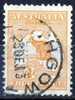 Australia 1913 4d Orange Kangaroo 1st Watermark (Wmk 8) Used - Actual Stamp - Lithgow NSW Cancel - SG6 - Gebraucht