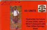 OUGANDA ENFANT 50U UT FIRST CARD RARE - Oeganda