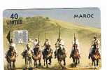 MAROCCO (MOROCCO) - STUDIO JAUSON CHIP   - CAVALLI (HORSES): AGADIR GREAT,   40 UNITA'     - USATA (USED)  -  RIF. 2549 - Marokko