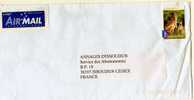 Australie: 2010 Lettre Avec Timbre Kangourou Gris (circulée Sans Oblitération; Date Au Dos) - Cartas & Documentos