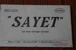 BUVARD PUBLICITAIRE "SAYET" CIRAGE CREME  à MEAUX SEINE ET MARNE - Chaussures