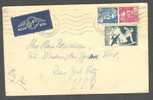 France Airmail Par Avion Label PARIS Rue La Perous 1948 To New York City U.S.A Etats Unis - 1927-1959 Lettres & Documents