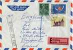 Express Luftpost Brief  Zürich - Bridport  (doppeltes Gewicht)     1958 - Storia Postale