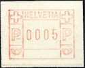 Zumstein 6 Michel 3.3 Von 1981: Druck Auf Gummiseite ** (selten) - Automaatzegels [ATM]
