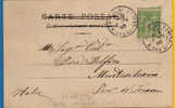 Yvert # 102 Sur Carte Postale La France Victorieuse  5 Nov 1900, Voir Recto-verso, Adressee En Italie - 1898-1900 Sage (Type III)