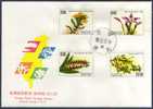 FDC 1991 Taiwan Plant Stamps Flower Flora 4-4 Plants - FDC