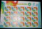 2001 Zodiac Stamps Sheet - Libra Of Air Sign - Astronomy