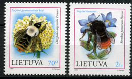 Lithuania 1999 MiNr. 698 - 699 Litauen Insekten Honeybees 2v  MNH** 2,00 € - Honeybees