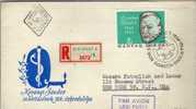 Carta, Aérea, Certificada BUDAPEST 1966 , Cruz Roja ( Hungria) Cover, Letter - Storia Postale