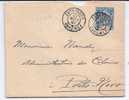 15 C. Groupe Sur Lettre De Zagnanado Dahomey  1901 Pour Porto Novo - Covers & Documents