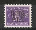 1949 TRIESTE A RECAPITO AUTORIZZATO MH * - RR7514 - Eilsendung (Eilpost)