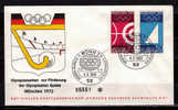 ALLEMAGNE  Enveloppe Cachet  BONN 1  Jo 1972  Hockey Sur Gazon  Voile  Tir A L´arc - Hockey (Veld)