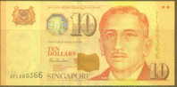 Singapore 10 Dollars Note, P40, UNC - Singapore