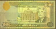 Turkmenistan 10,000 Manats Note, P10, UNC - Turkmenistan