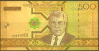 Turkmenistan 500 Manats Note, P19, UNC - Turkmenistán