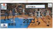 Billet Basket PAU ORTHEZ/VITORIA 1998 - Bekleidung, Souvenirs Und Sonstige