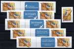 Australia 2010 Kingfishers 60c Red-backed Kingfisher - Self-adhesive 11 Stamps And 5 Message Labels - Neufs