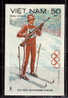 VIETNAM      N°  479  * *   NON DENTELE  JO 1984 Ski Biathlon Tir - Tir (Armes)