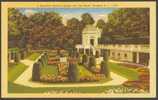 USA Postcard A Beautiful Venetian Garden & Tea Hause, Newport, Rhode Island - Newport