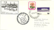 Terre De Ross. Expedition Néo-Zelandaise A La Base Scott En 1979. Lettre Adressée à Monaco - Estaciones Científicas