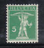 H130 - SVIZZERA 1909, 5 C. Unificato N. 130  * - Neufs