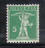 H130 - SVIZZERA 1909, 5 C. Unificato N. 130  * - Unused Stamps