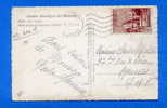 MONACO N° 310 B 8 F Brun Seul   Sur Carte Postale - Postmarks