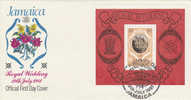 Jamaica-1981 Royal Wedding Souvenir Sheet FDC - Jamaica (1962-...)