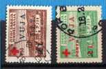 U-Ra  JUGOSLAVIA ITALIA TRIESTE B SLOVENIA CROCE ROSSA RED CROSS USATO CANCELLED - Used