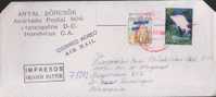 Honduras Commercial Cover, President House, Flag, Fish, Sent To Germany - Honduras