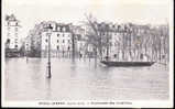 Paris Inondé - ( Janvier 1910 ) - Esplanade Des Invalides . - Floods