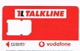 GERMANIA (GERMANY) - IL TALKLINE / VODAFONE  (SIM GSM ) -   - USED WITHOUT CHIP - RIF. 5863 - GSM, Voorafbetaald & Herlaadbare Kaarten