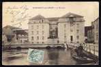 CPA  ANCIENNE- FRANCE- MIREBEAU-SUR-BEZE (21)- LE MOULIN EN GROS PLAN- ANIMATION DE BARQUE- - Mirebeau