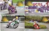 SERIE COMPLETA DE 4 TARJETAS DE MOTOS DE LA ISLA DE MAN DEL AÑO 2001 (MOTORBIKE) - Man (Ile De)