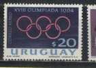 URUGUAY  PA 276  * *  JO 1964 Logo - Summer 1964: Tokyo