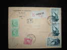 LETTRE RECOMMANDEE TYPE CERES DE MAZELIN TARIF A 65 F OBL. 16-02-1949 PARIS 85 - Tarifs Postaux