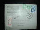 LETTRE RECOMMANDEE TYPE CERES DE MAZELIN MARIANNE DE GANDON TARIF A 23 F OBL. 01-06-1948 PARIS VII - Postal Rates