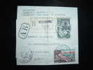 LETTRE RECOMMANDEE AR TARIF A 50 F OBL. 16-09-1955 BONNEVAL EURE ET LOIR (28) - Tarifas Postales